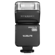 Flash VLOGLITE A32 para Câmeras, com Número Guia 32 e Temperatura de Cor de 5600K, Compatível com para , para , para , para , para