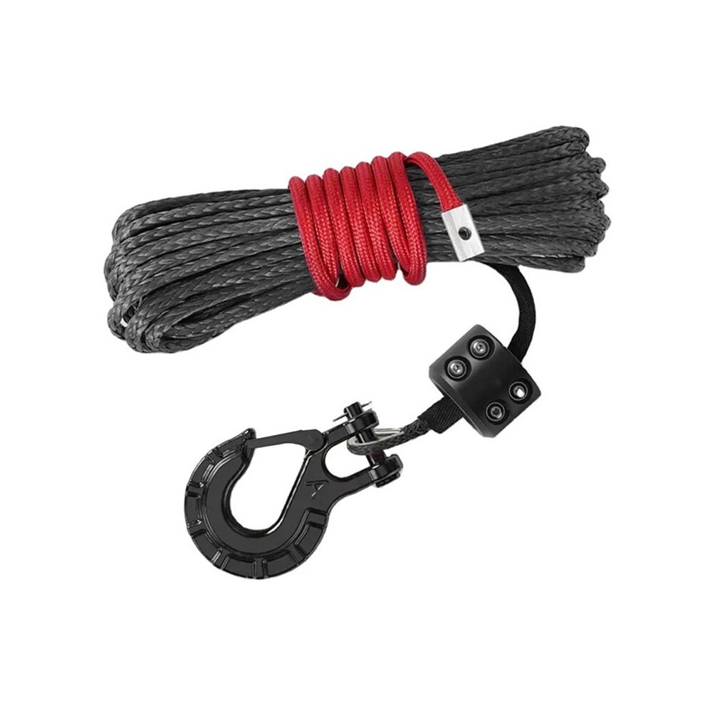 Synthetic Winch Rope, 1/4 Inch X 50Ft 10,000Lbs Synthetic Winch Winch Cable For Offroad Vehicle 4Wd Atv Utv 6031691781781