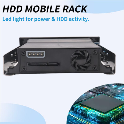 Gabinete de Backplane de Disco RíGido  III Interno de 5,25 Polegadas Sem Bandeja Interna Rack de Troca a Quente para HDD de 2,5/3,5 Polegadas 1