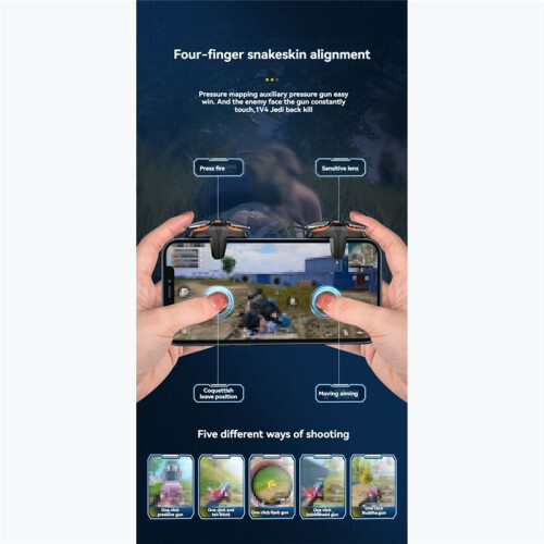 JS68 Mobile Phone Game Controller Joystick L1R1 Fire Shooting Key Button Trigger for Android Esports Accessories B 2