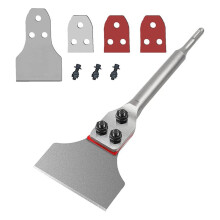Floor Scraper Tool, 3x12 Inch Tile & Adhesive Remover with Spare Blades for SDS  Rotary Hammer