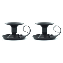 2Pack Matte Iron Taper Candle Holders for Elegant Home Decor, Ideal for Special Occasions and Festive Celebrations