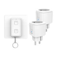 Wireless Controller Control Electrical Outlets 16A EU FR Plug Controller Off for Appliances Fans Lights