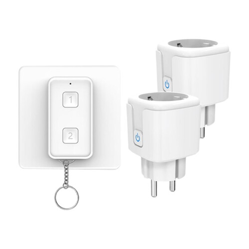 Wireless Controller  Control Electrical Outlets 16A EU FR Plug  Controller  Off for Appliances Fans Lights