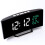 Curved Screen LED Clock with Temperature and Humidity Display Mirror Digital Alarm Clock Multi-Function Clock 7816 3