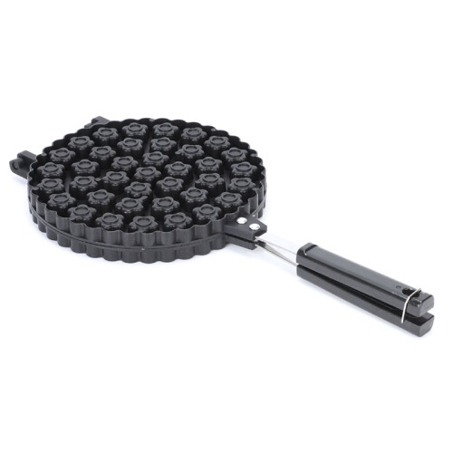 Bubble Waffle Maker, Nonstick Double Side Flower Pattern Egg Waffler Iron, Aluminum Alloy Ice Cream Cone Maker