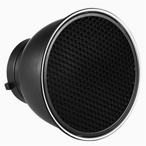 7In Standard Reflector Diffuser Lamp Shade Dish 60 Honeycomb Grid for Bowens Mount Studio Strobe Flash Light Speedlite 2