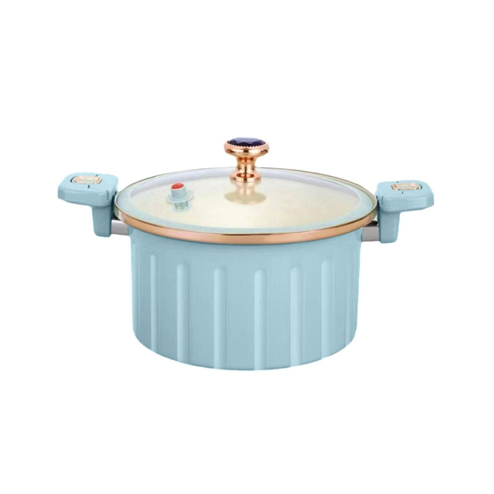 8L Micro Pressure Cooker Korean Style Multifunctional Stew Boil Pot with Double Ears Non-Stick Soup Making High Capacity