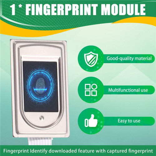 USB/UART Fingerprint Module for Windows, Android and Linux Embedded Biological Control System 1