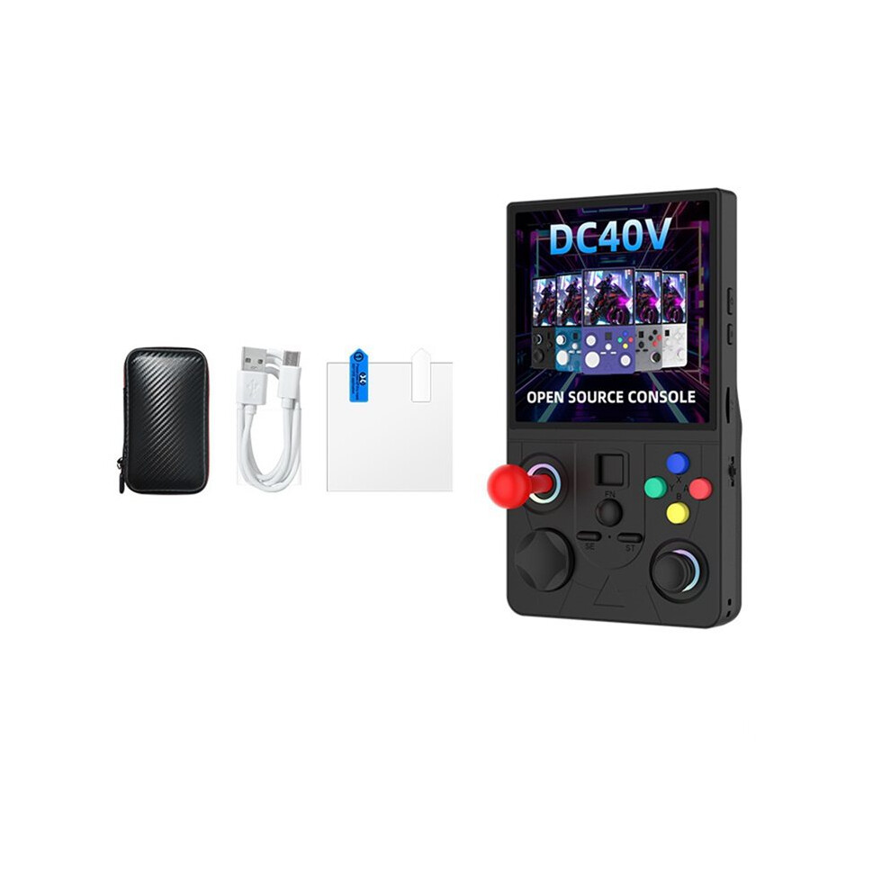 Dc40v Handheld Game Console 4.0Inch Ips Screen Open Source Linux Wifi Gamepad 128G Supports 30+ Emulators A Black 6134220665702