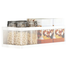 Refrigerator Magnetic Storage Rack Magnet Spice Rack Metal Hanging Basket Wall Cabinet Multi-Functional Storage Box B