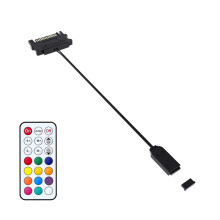 ARGB-Controller  auf 5V 3-Pin Netzteil  RGB-Controller für Computer-CPU-Gehäuse-Lüfter LED-Beleuchtung Radiator Schwarz