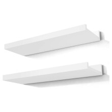 Floating Shelves for Wall Decor, Wall Mounted Wood Storage Shelf for Bedroom, Living Room, Bathroom, Kitchen, Nursery