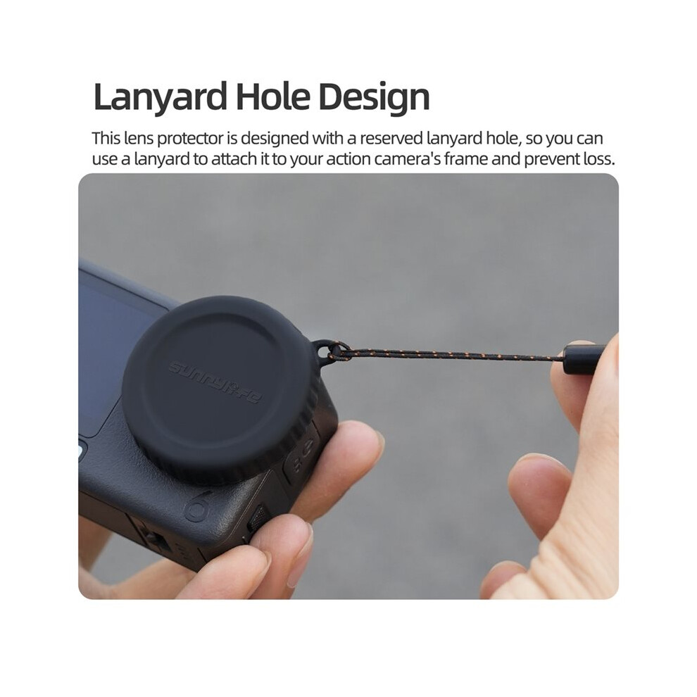 Silicone Lens Cap Cover For Osmo Action 6 Dust-Proof Lens Protective Case Cap For Osmo Action 6 Camera Accessories 4712623313219