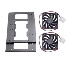 Chassis Built-in 6F Mechanical Hard Disk Bracket 3.5 Hard Disk Superimposed Expansion Fan Cooling for PC Case Black,A