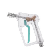 Portable Electric High Pressure Washer, Transparent Car Wash Water Gun, Short Metal Gun