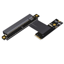 PCIe X16 to M.2 NVMe Extension Cable 90 Turn  Card Extender for M.2 NVMe Key-M SSD Extension Gen4x4 M43UF