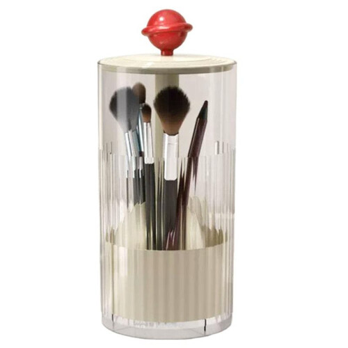 Automatic Lifting Makeup Brushes Holder Makeup Brush Holder Desktop Makeup Tools Lipstick Eyebrow Pen Holder Container B