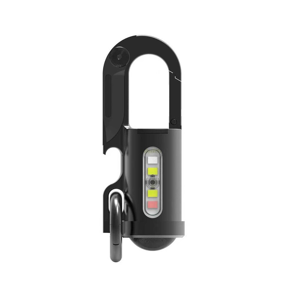 Rechargeable Keychain Flash Edc Keychain Flash Waterproof Compact Pocket Cob For Outdoor Work Light/Black 6032874983053