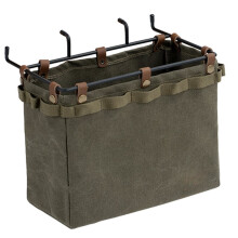 Camping Table Side Storage Bag Multifunctional Folding Canvas Bag with Hook Outdoor Picnic Desk Cookware Large Capacity