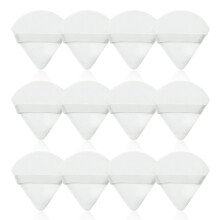 Makeup Powder Puff Set, 6pcs Soft Triangle Velour Puffs with Strap for Precise Loose Powder Application