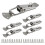 10Pcs Spring Loaded Toggle Catch, Stainless Steel Spring Toggle Lock with Padlock Hole for Cabinet, Wooden Case Medium 1