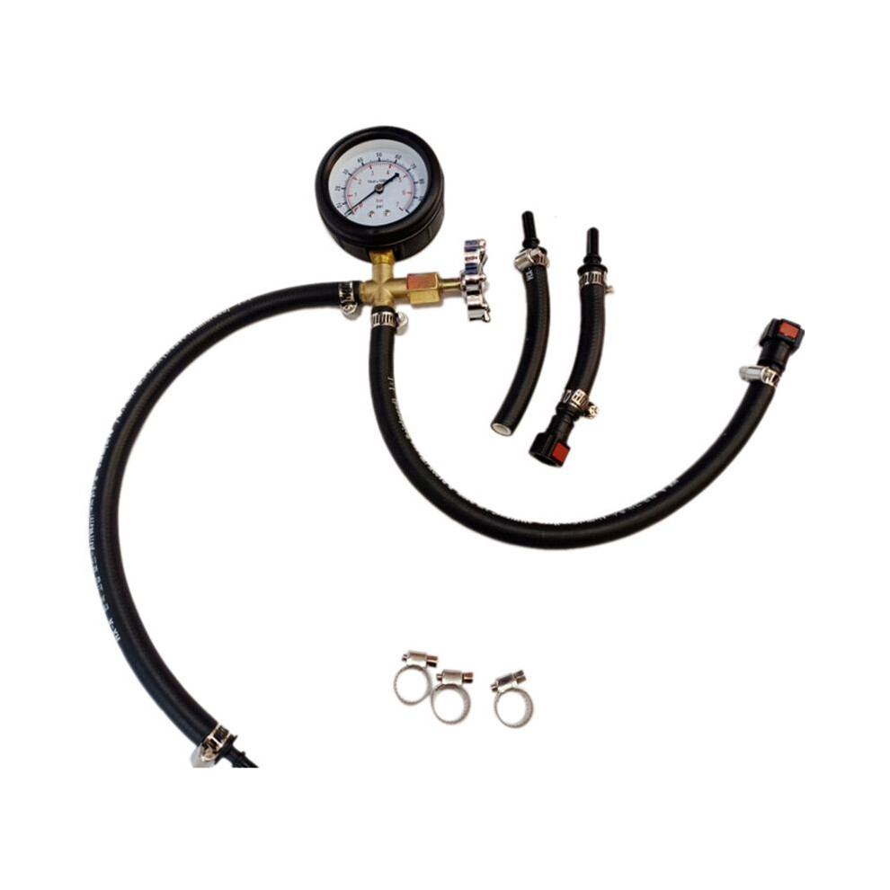 0-100Psi Quick Connected Fuel Injection Pump Pressure Tester Gauge With Valve For Gasoline Pressure Gauge Meter Tester 4712538947134