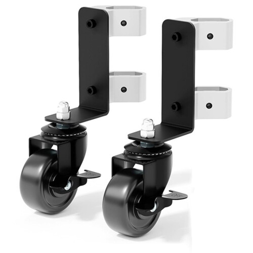 Upgraded 360 Dual Front Wheels Toolbox Front Wheels Caster Set for Rolling Tool Box Toolbox Accessories Black