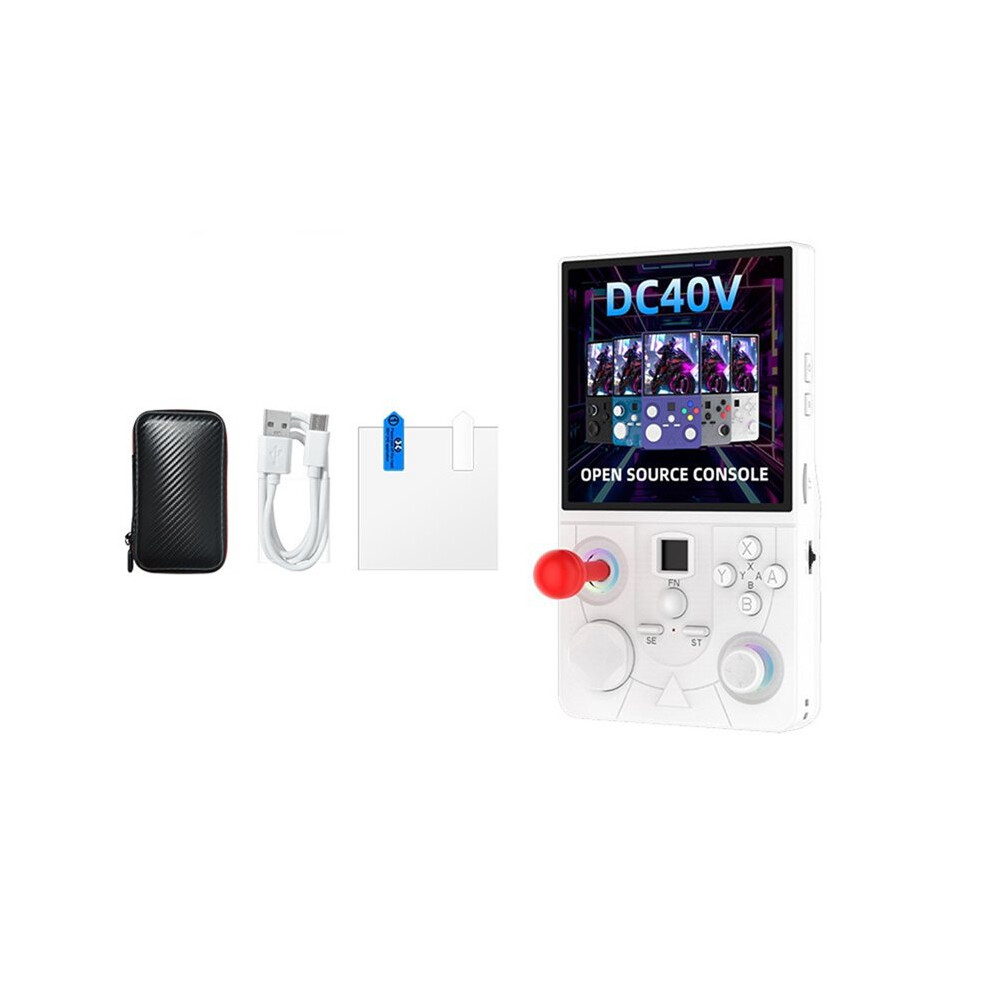 Dc40v Handheld Game Console 4.0Inch Ips Screen Open Source Linux Wifi Gamepad 128G Supports 30+ Emulators B White 6033966956900