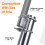 Silberner Edelstahl-Pole-Mount-Adapter Starlink V2 4