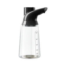 Distributore di Sapone Automatico Senza Contatto, Ricaricabile Tramite USB, con Sensore A 4 Livelli Regolabile, per Cucina e Bagno, Nero