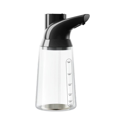 Touchless Automatic Soap Dispenser USB Rechargeable Adjustable 4-Level Sensor Pump for Kitchen Bathroom Black