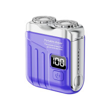 Elektrisch Scheerapparaat voor Mannen, USB-Oplaadbaar, Dubbele Mesjes, Nat/Droog Baardtrimmer, Draagbaar Elektrisch, Afwasbaar Scheerapparaat C