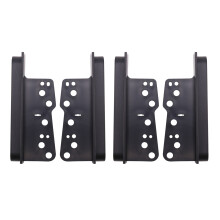 4Pcs Fit for 2 Double Din Fascia Facia Dash Kit Car Stereo Side Trims Brackets
