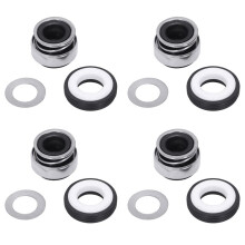 4X 12mm Coiled Spring Rubber Bellow Pump Mechanical Seal 301-12