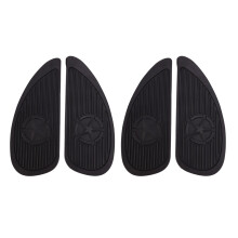 2Pair Motorcycle Tank Traction Pad Side Gas Knee Grip Protector Anti Slip Sticker for Black