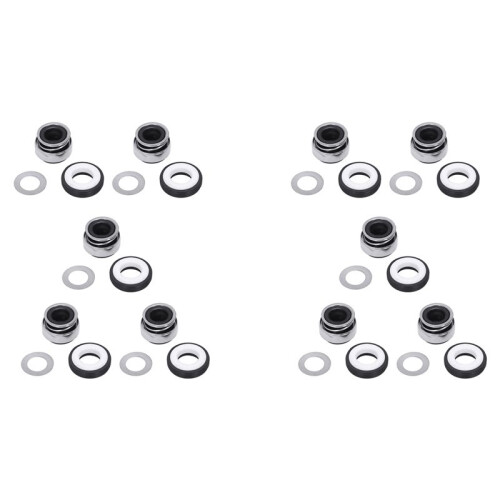 10X 12mm Coiled Spring Rubber Bellow Pump Mechanical Seal 301-12