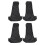 4X Universal Waterproof Nylon Front Car Van  Covers Protectors Black Pair 1
