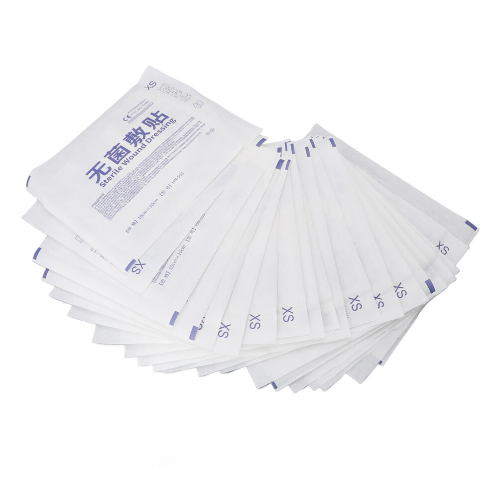 20PCS Waterproof Breathable Wound Dressings 10x10cm, Disposable Adhesive Pads