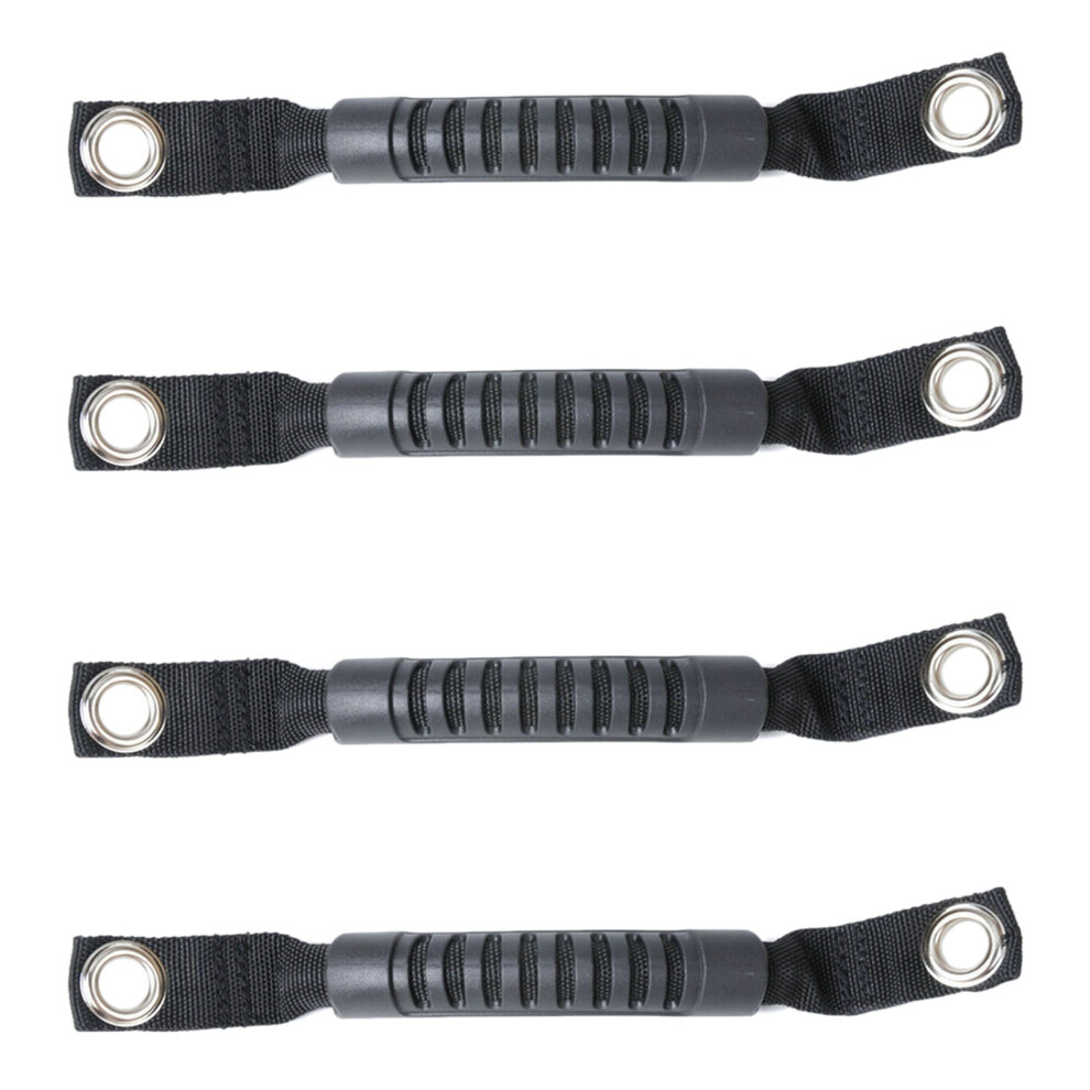 4Pcs Grab Handles Rear Safety Grab Padded Roll Bars For Jk Tj Black 6031982811098