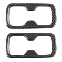 2X for  Navara NP300 2016-2019 Carbon Fibre Car Front Water Cup Holder Protector Frame Cover Trim Sticker