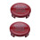 2X ABS Car Engine Start Stop  Button Cover Trim for  Giulia Stelvio 2017 2018 (Red) 1