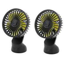 2X Universal Large Wind Three Speed Control USB Car Fan USB Car Fan Suction Cup Car Back Single Car Fan