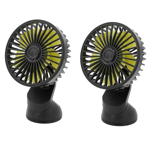 2X Universele Grote Wind Drie Snelheidsregeling USB Auto Ventilator USB Auto Ventilator Zuignap