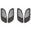 4PCS Engine Hood Vent Louvers Air Scoop Bonnet Vent Cover for- E90 E91 E92 E93 M3, Carbon Fiber Pattern 1