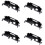 6X Car Trunk  Tailgate Button Holder Case Base Bracket Key Plate Garnish Frame for  X-Trail 2008-2013 2