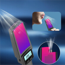 Non Contact Portable Alcohol Tester with Sound Alert, LCD Display and Trace Detection for Nighttime Safety