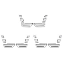 3X for   C E GLK GL ML Car  Adjust Button  Cover Decorative Sticker Trim Accessories