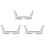 3X for   C E GLK GL ML Car  Adjust Button  Cover Decorative Sticker Trim Accessories 1