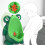 Frosch-Wandurinal für Kinder - Kunststoff 12